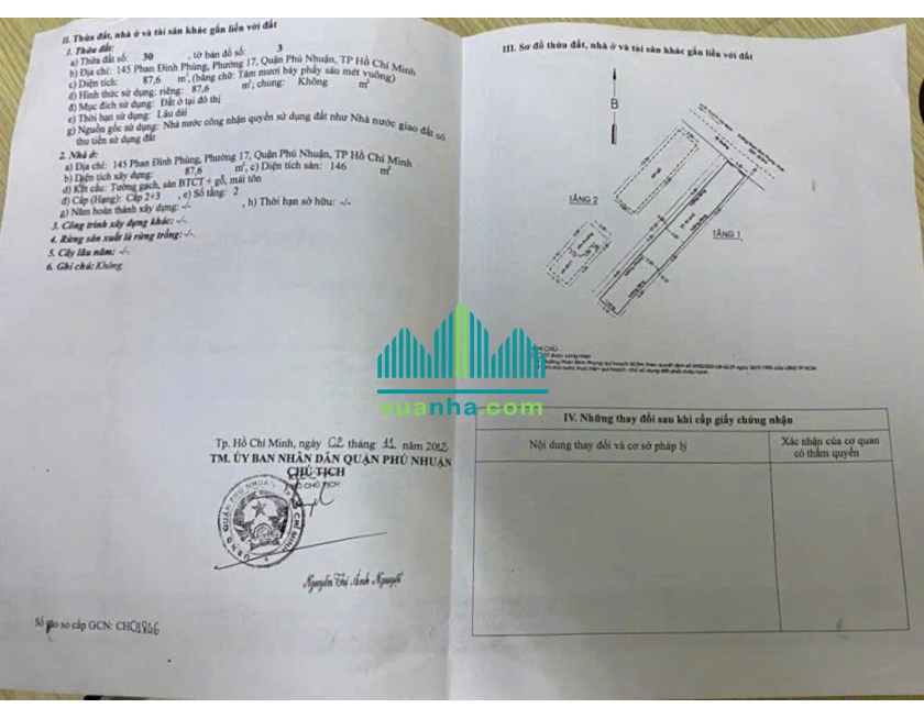 BÁN CỤM 3 NHÀ MẶT TIỀN 145–147–149 PHAN ĐÌNH PHÙNG – P.17, PHÚ NHUẬN DT 9.5×28m – GIÁ 95 TỶ