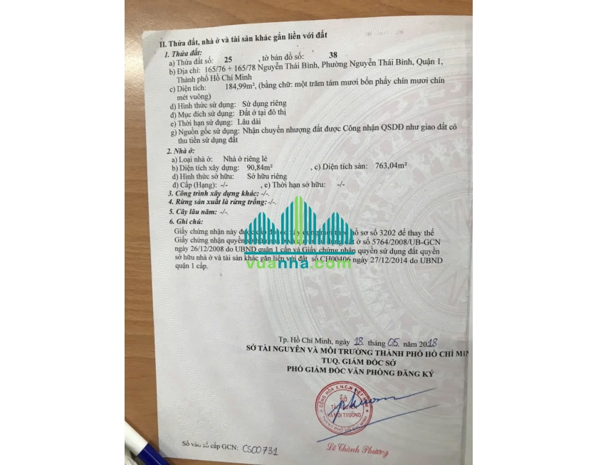 Bán Tòa Nhà Hầm 6 Tầng – 165/76–78 Nguyễn Thái Bình, Quận 1, HĐ Thuê 14.000 USD/Tháng