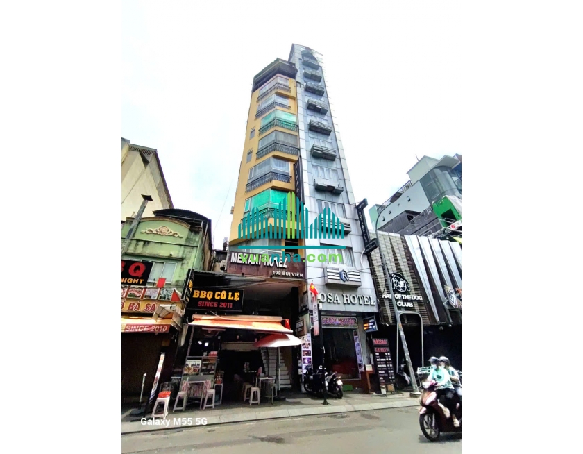 Bán Khách Sạn 8 Tầng – 198 Bùi Viện, P. Phạm Ngũ Lão, Q.1 – 22 Phòng, HĐT 7.000 USD/tháng