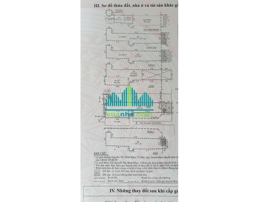Bán Tòa Nhà 7 tầng + hầm – 326 Nguyễn Thị Minh Khai, P.5, Quận 3 – Diện tích 4,7×32m nở 11m