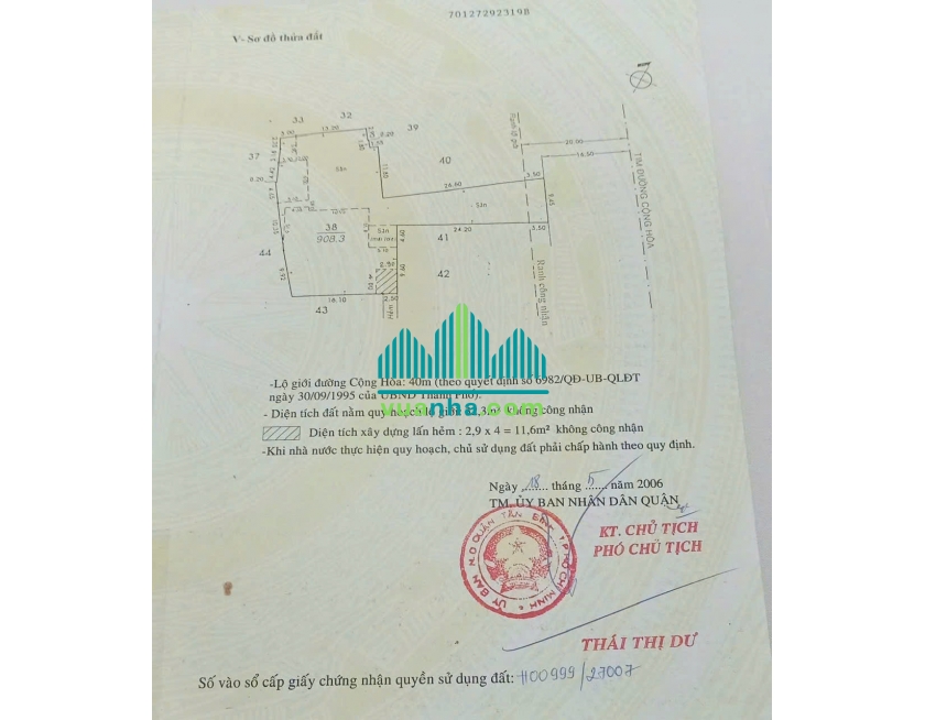 Bán Khuôn Đất Lớn Mặt Tiền 437-439 Cộng Hòa – Tân Bình – Gần Ga T3