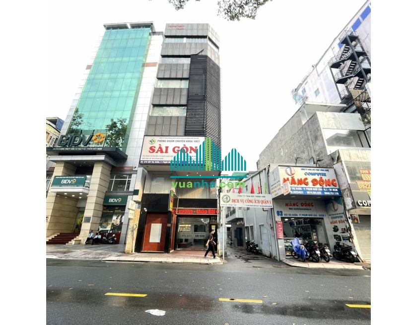 Bán Tòa Nhà Mặt Tiền 87B Bùi Thị Xuân, P. Phạm Ngũ Lão, Quận 1 – Diện tích 6×23m – Giá 78 tỷ